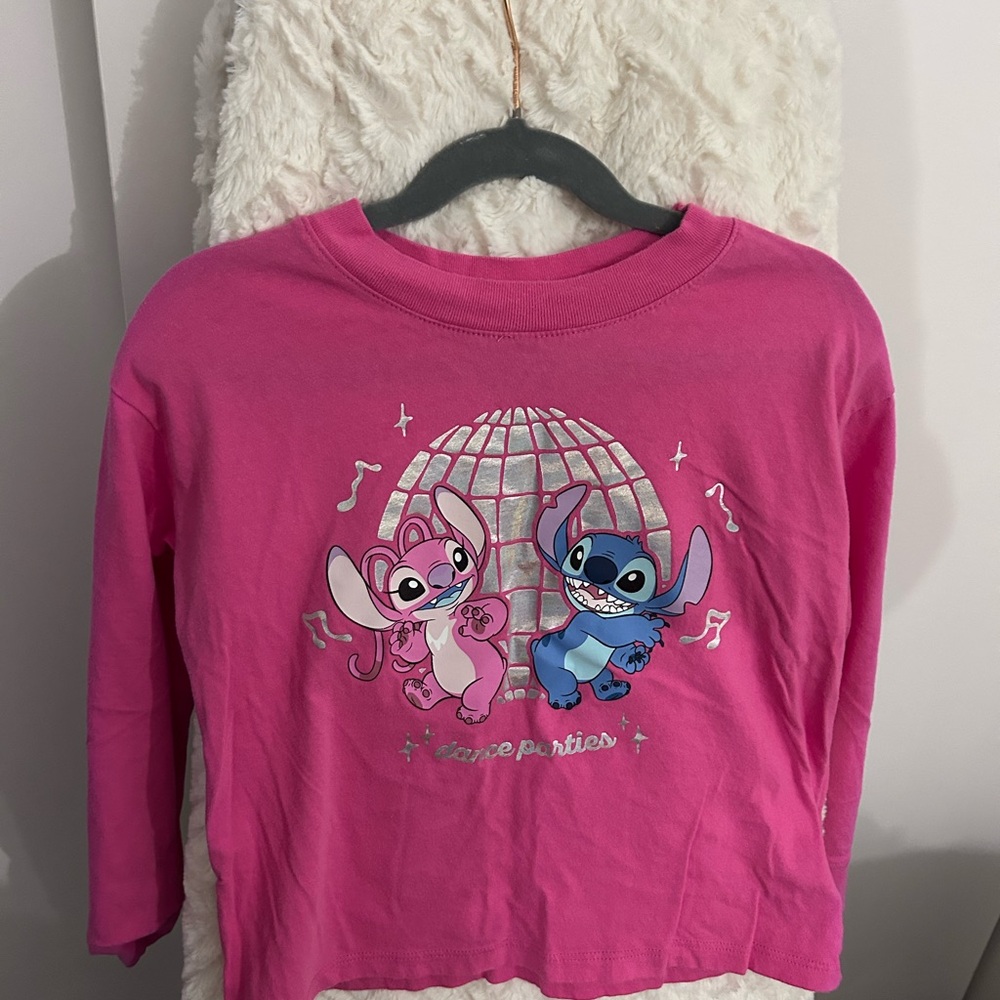 GAP Pink Kids Shirt with stitch and angel